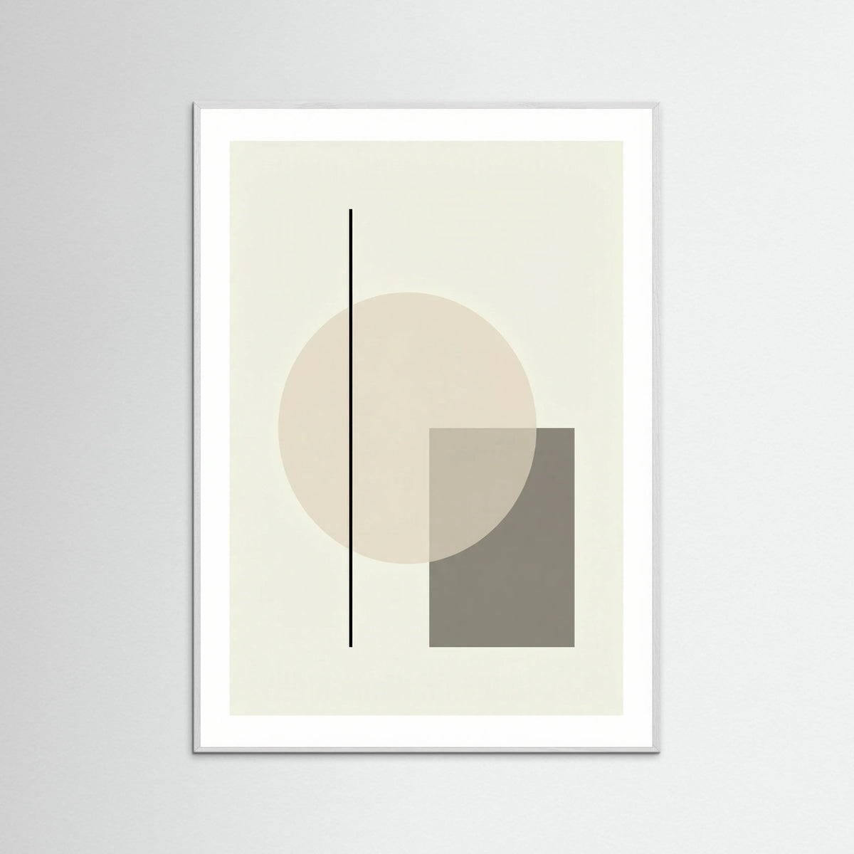 White Wood Abstract Forms