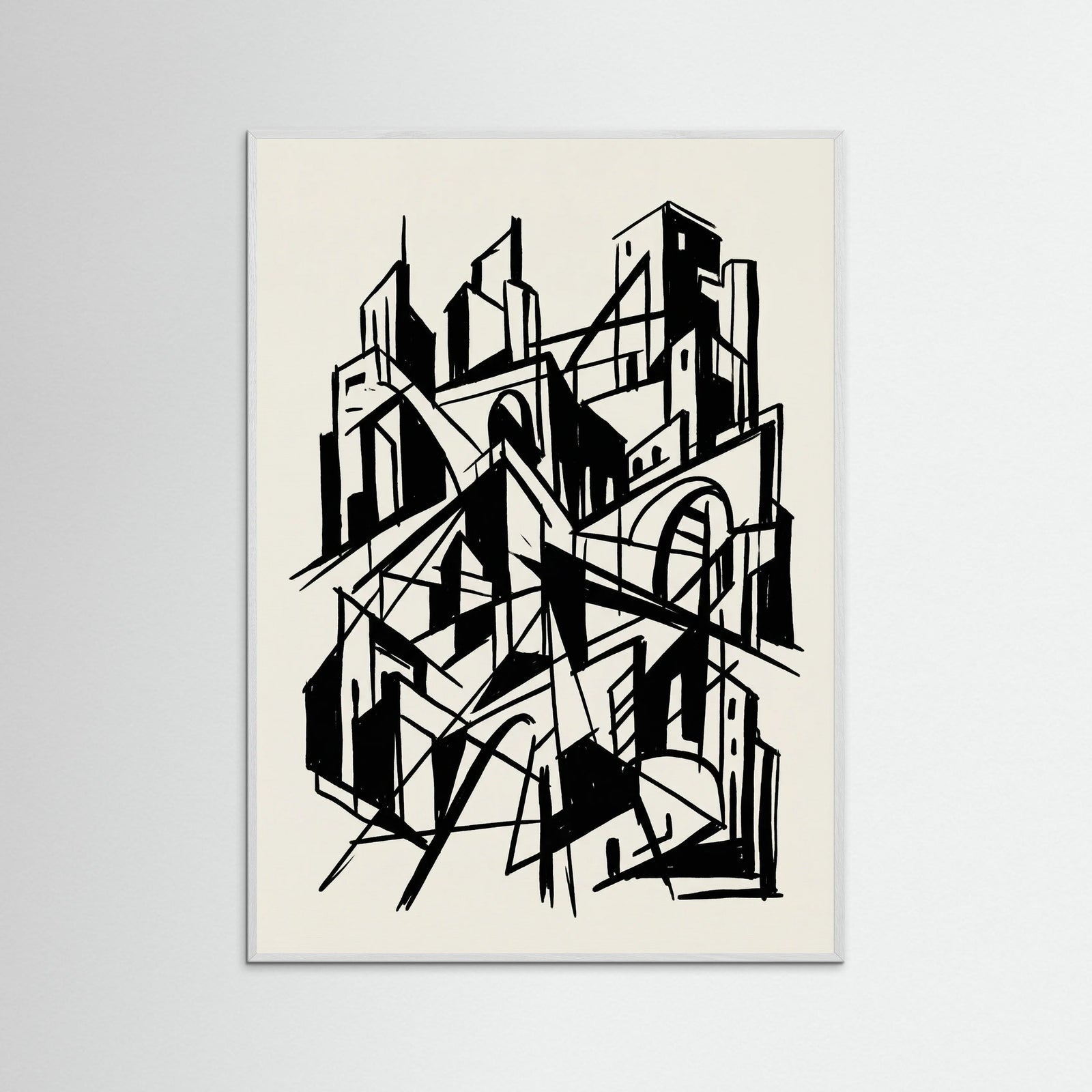 White Wood Abstract Gallery Unveiling