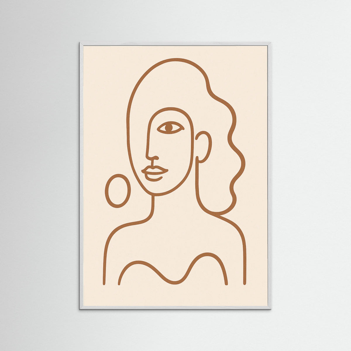 White Wood Abstract Gaze