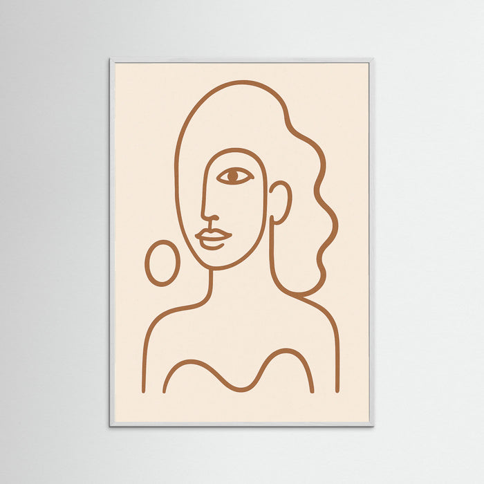 White Wood Abstract Gaze