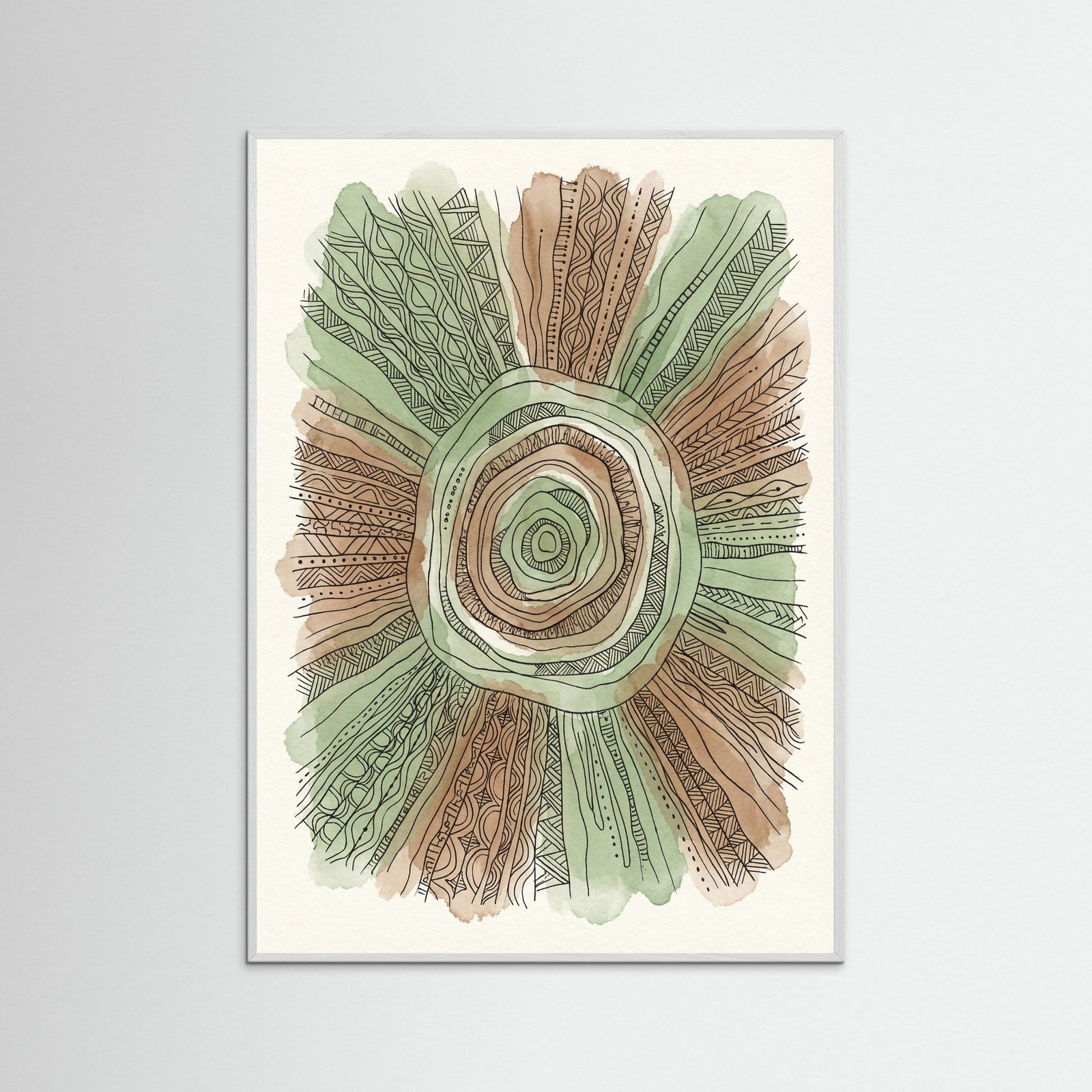 White Wood Abstract Pattern Bands