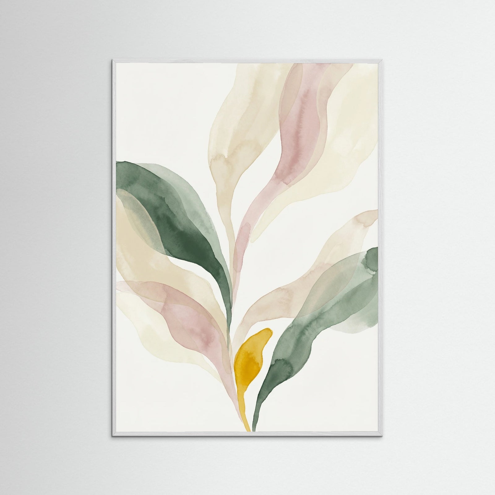 White Wood Abstract Petal Forms