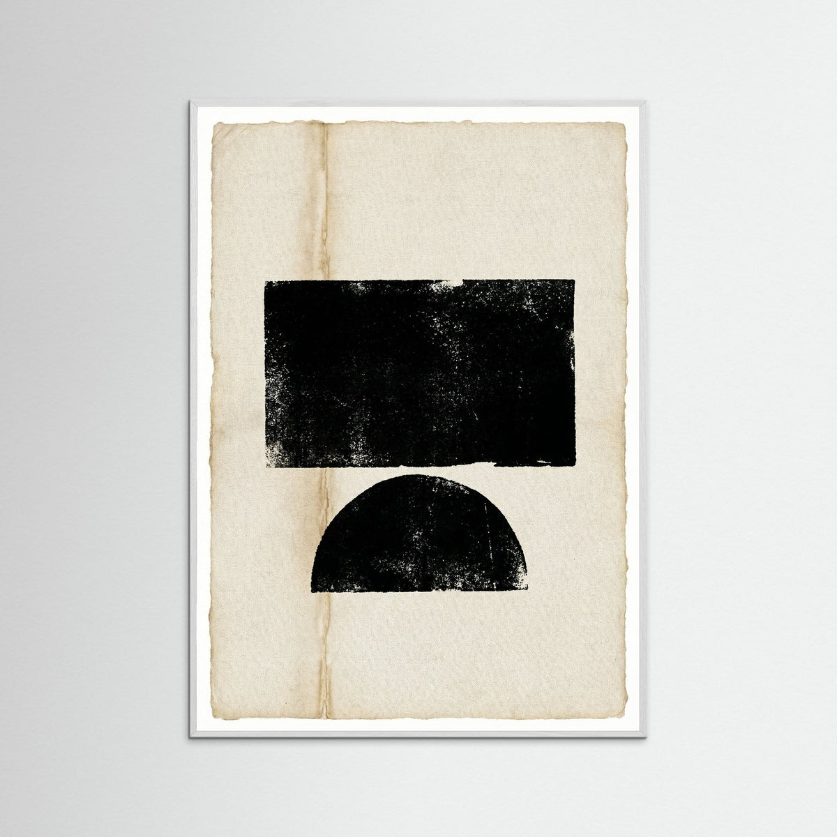 White Wood Abstract Profile