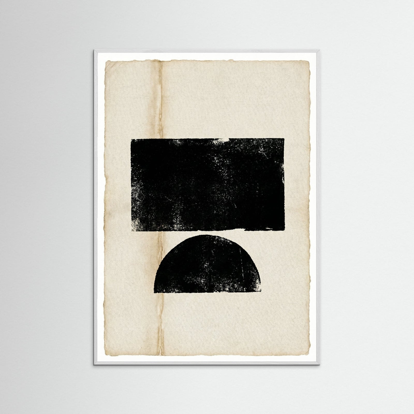 White Wood Abstract Profile