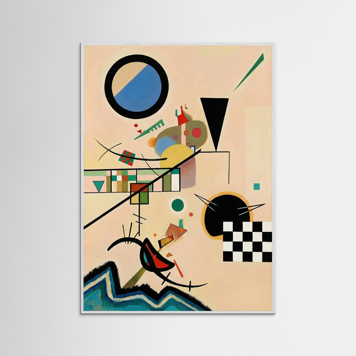 White Wood Abstract Rhythm