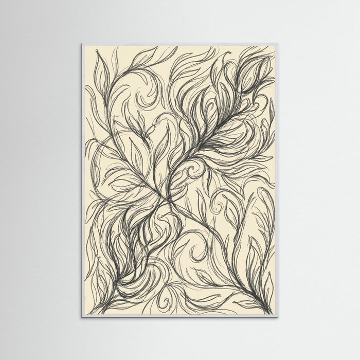 White Wood Abstract Roses