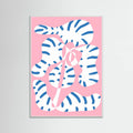 Plakat Abstract Shapes Flower Tiger print – plakat i druk artystyczny