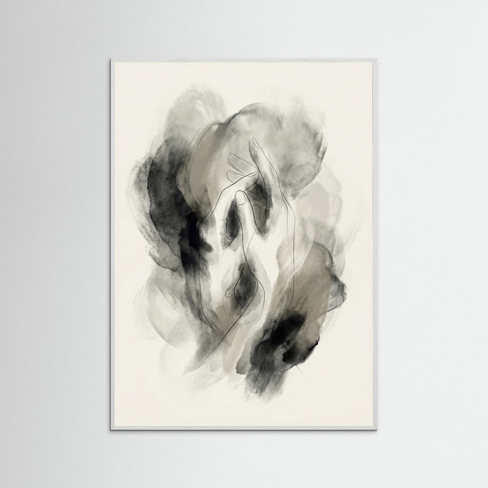 White Wood Abstract Silhouette
