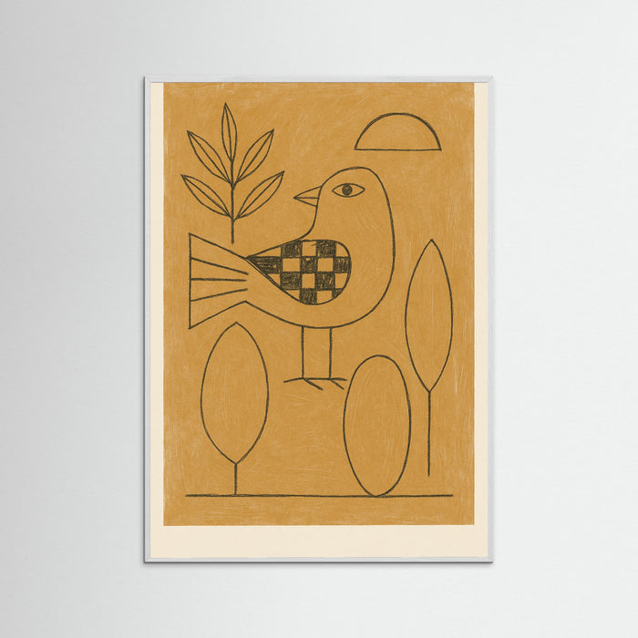 White Wood Abstract Sitting Figure