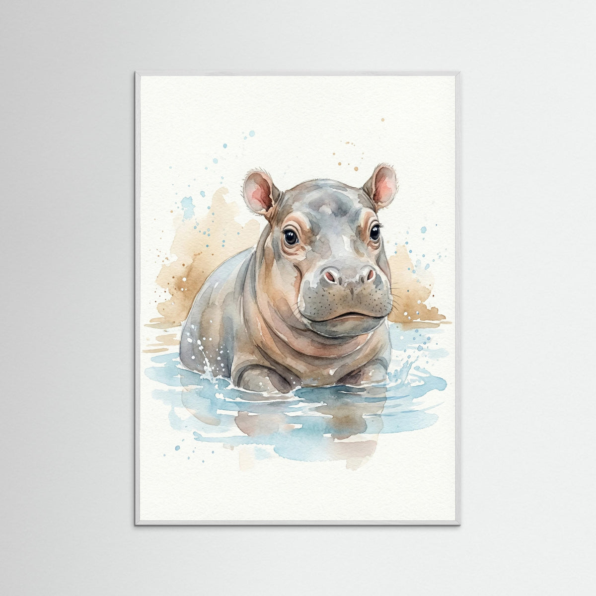 White Wood Adorable Safari Babies