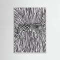 African Zebra striking camouflage -juliste – juliste ja taidepainatus