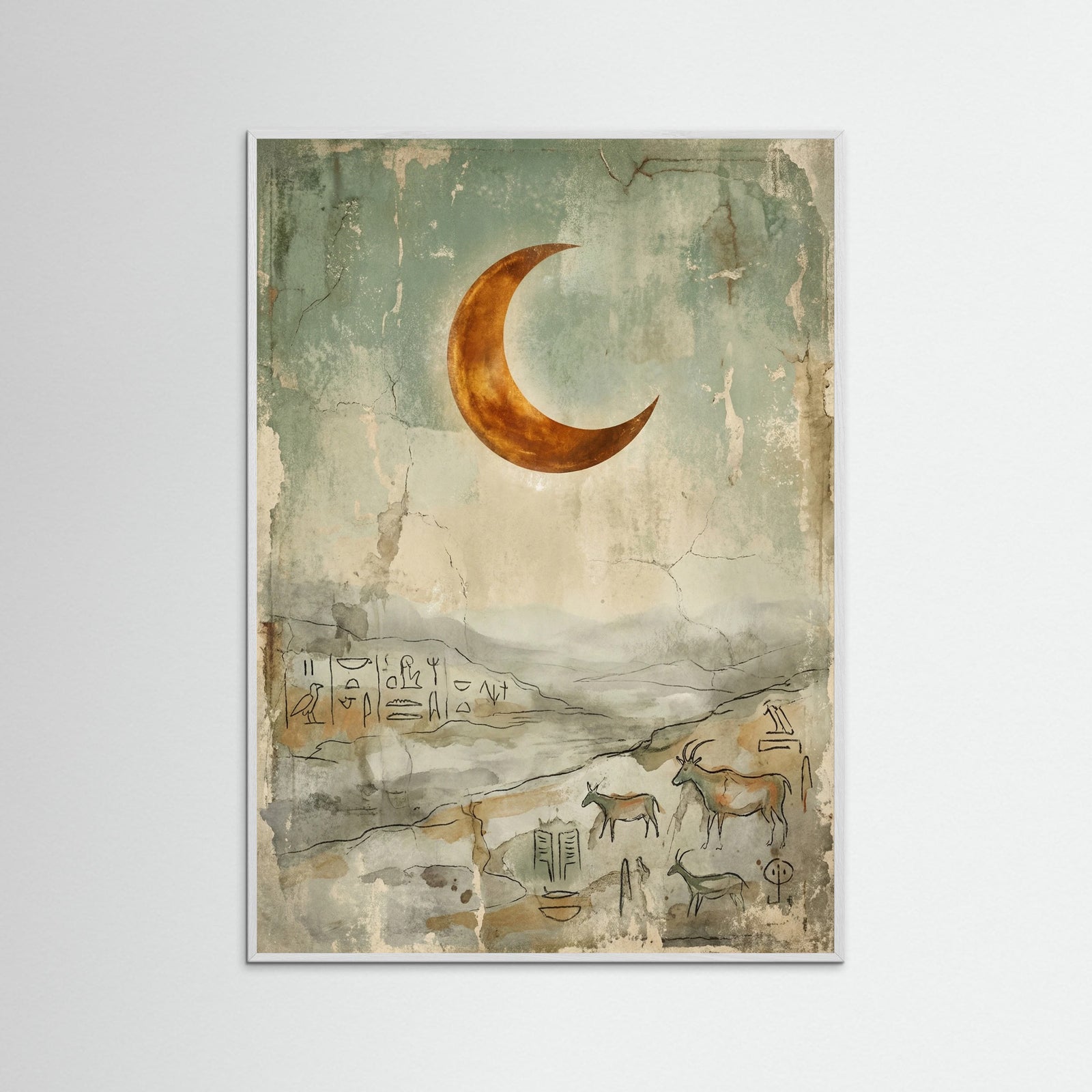 White Wood Ancient Red Orb