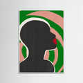 Anonymous Portrait In Green Spiral Poster – poster and art print