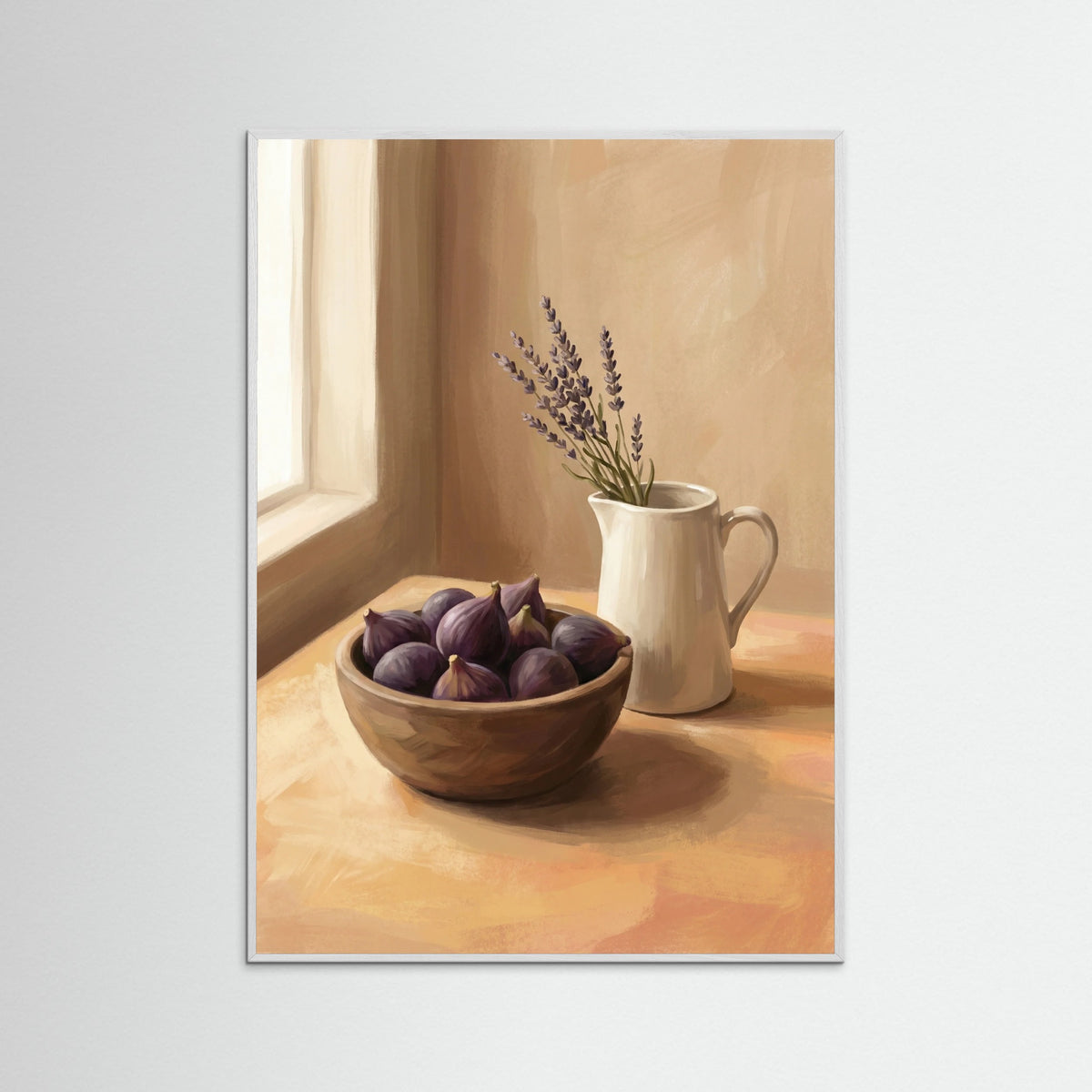 White Wood Apricot Glow