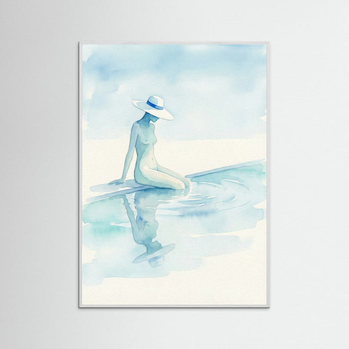 White Wood Aqua Spring