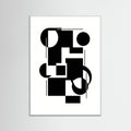 White Wood Art Print Beige