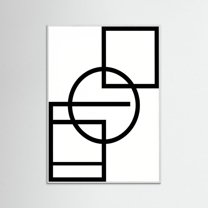 White Wood Art Print Beige