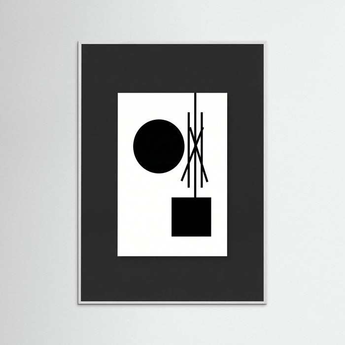 White Wood Art Print Beige