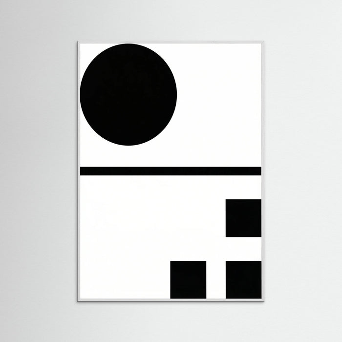 White Wood Art Print Beige