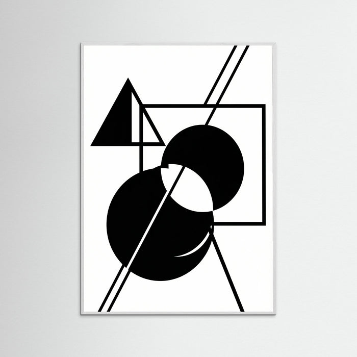 White Wood Art Print Beige