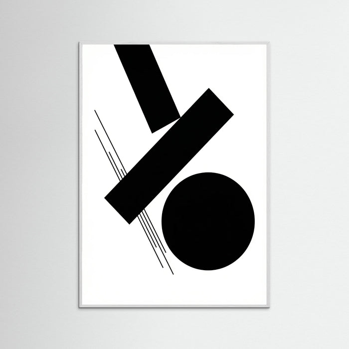 White Wood Art Print Beige