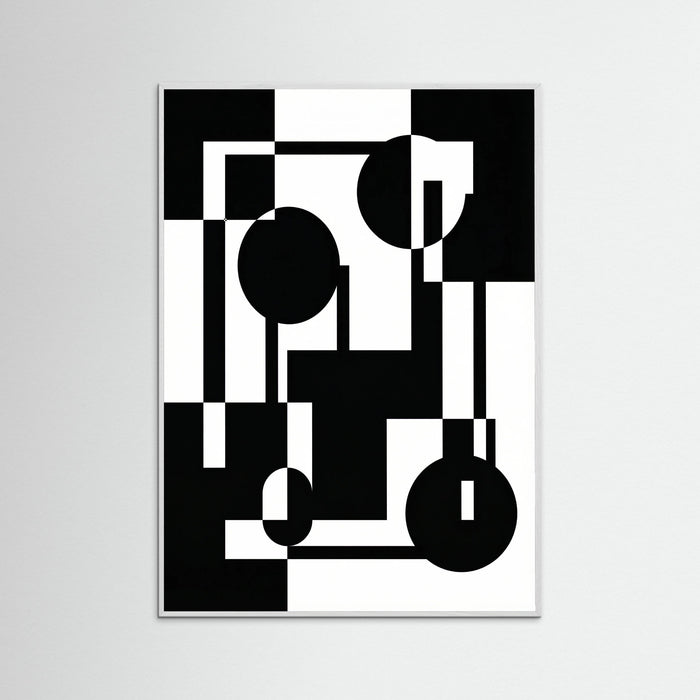 White Wood Art Print Beige