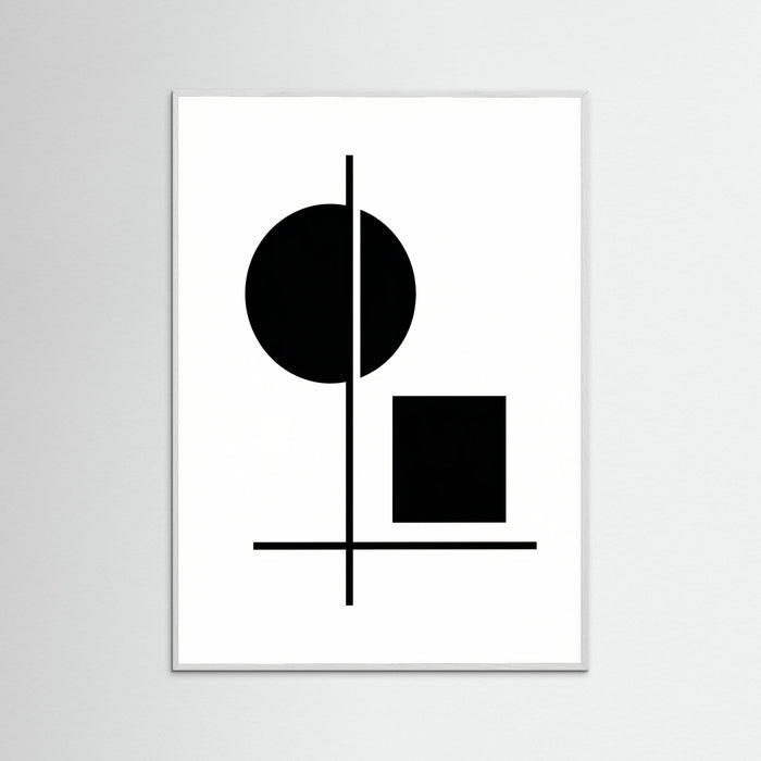 White Wood Art Print Beige