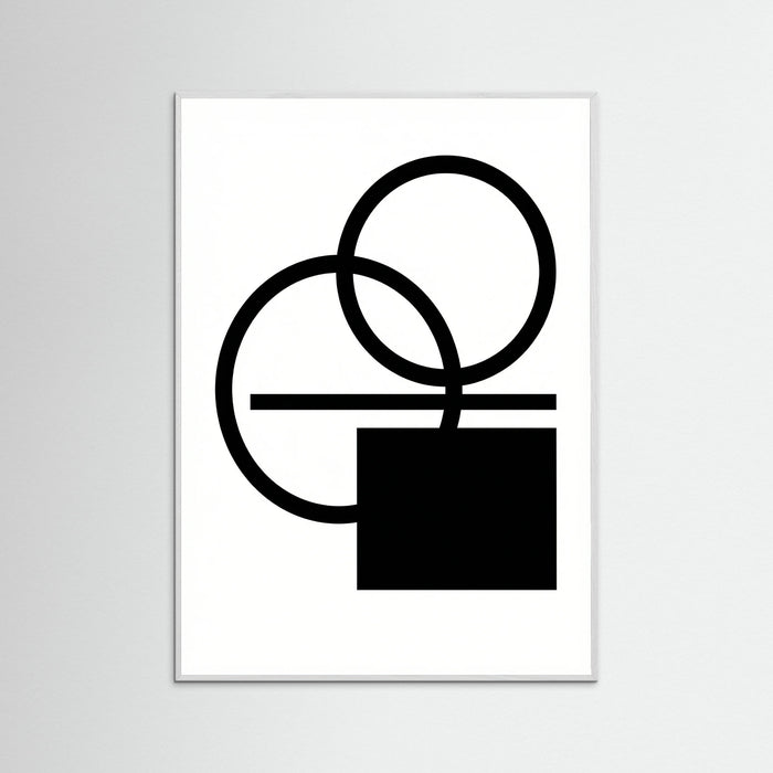 White Wood Art Print Beige
