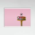 Poster Atomic Pink Starburst Vintage Sign – poster e stampa artistica