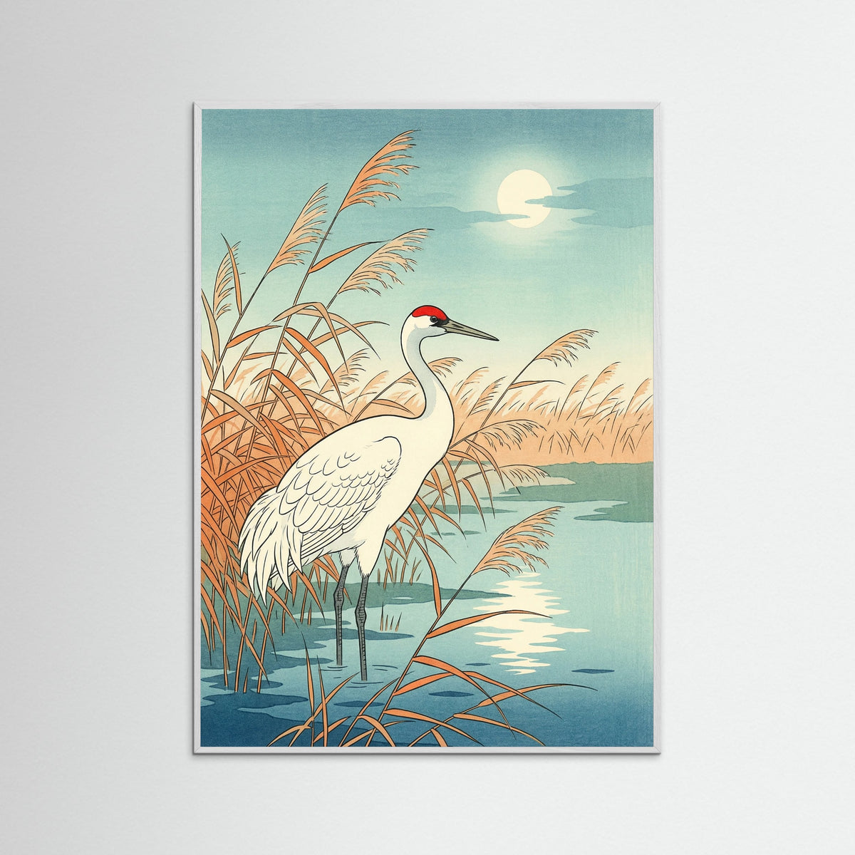 White Wood Autumn Bird Branch