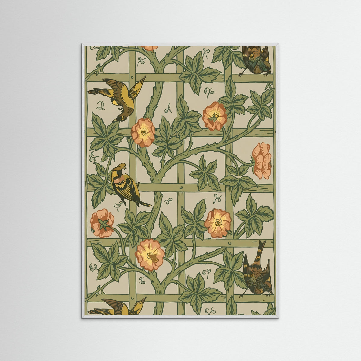 White Wood Avian Trellis