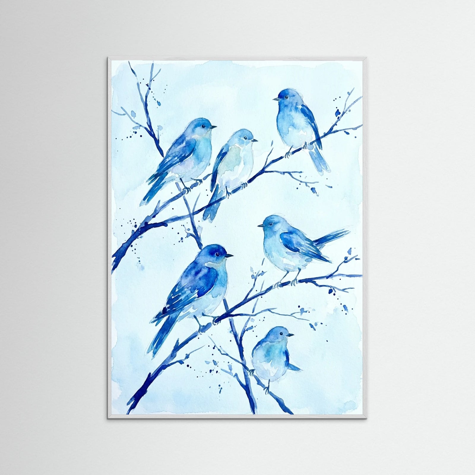 White Wood Azure Bloom