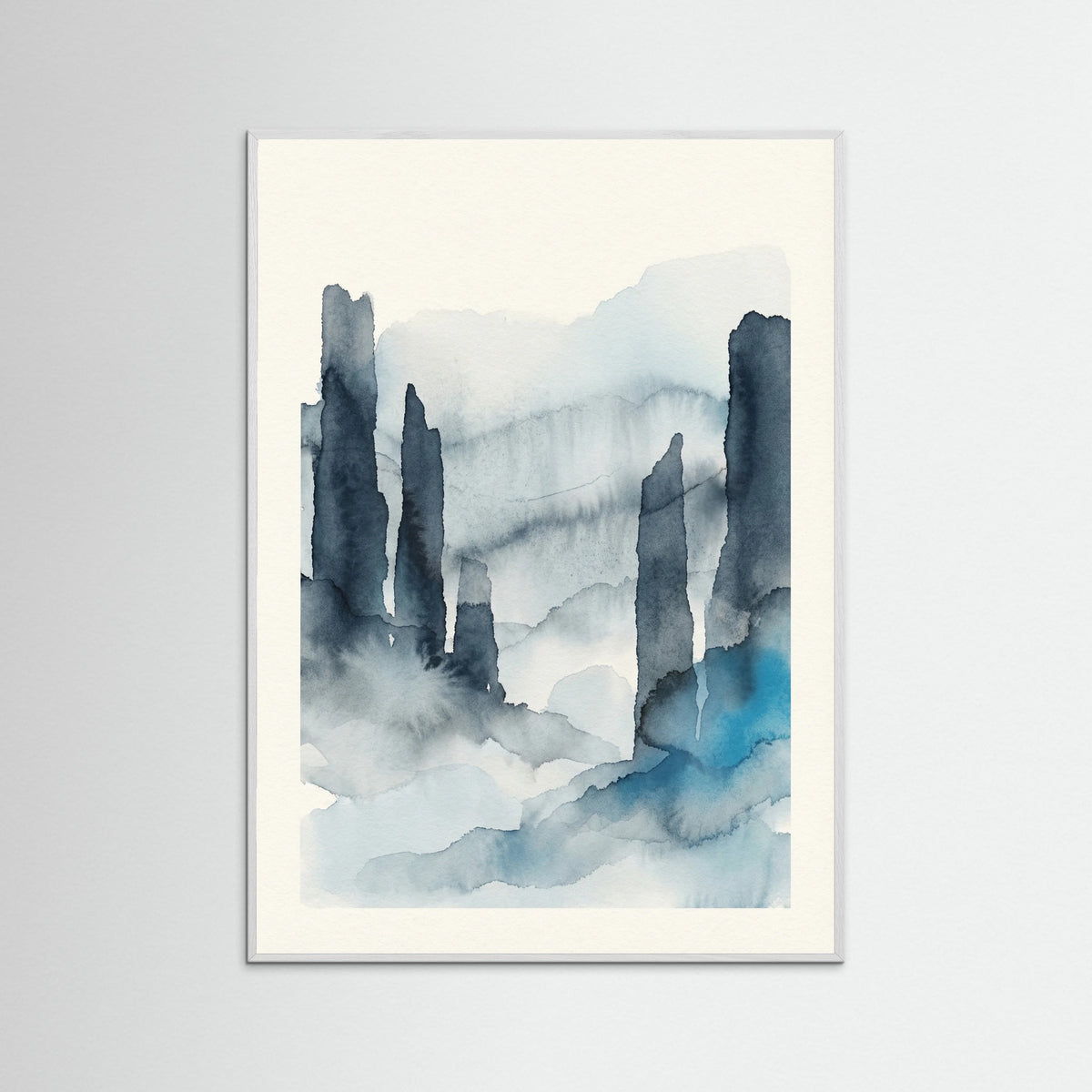 White Wood Azure Depths