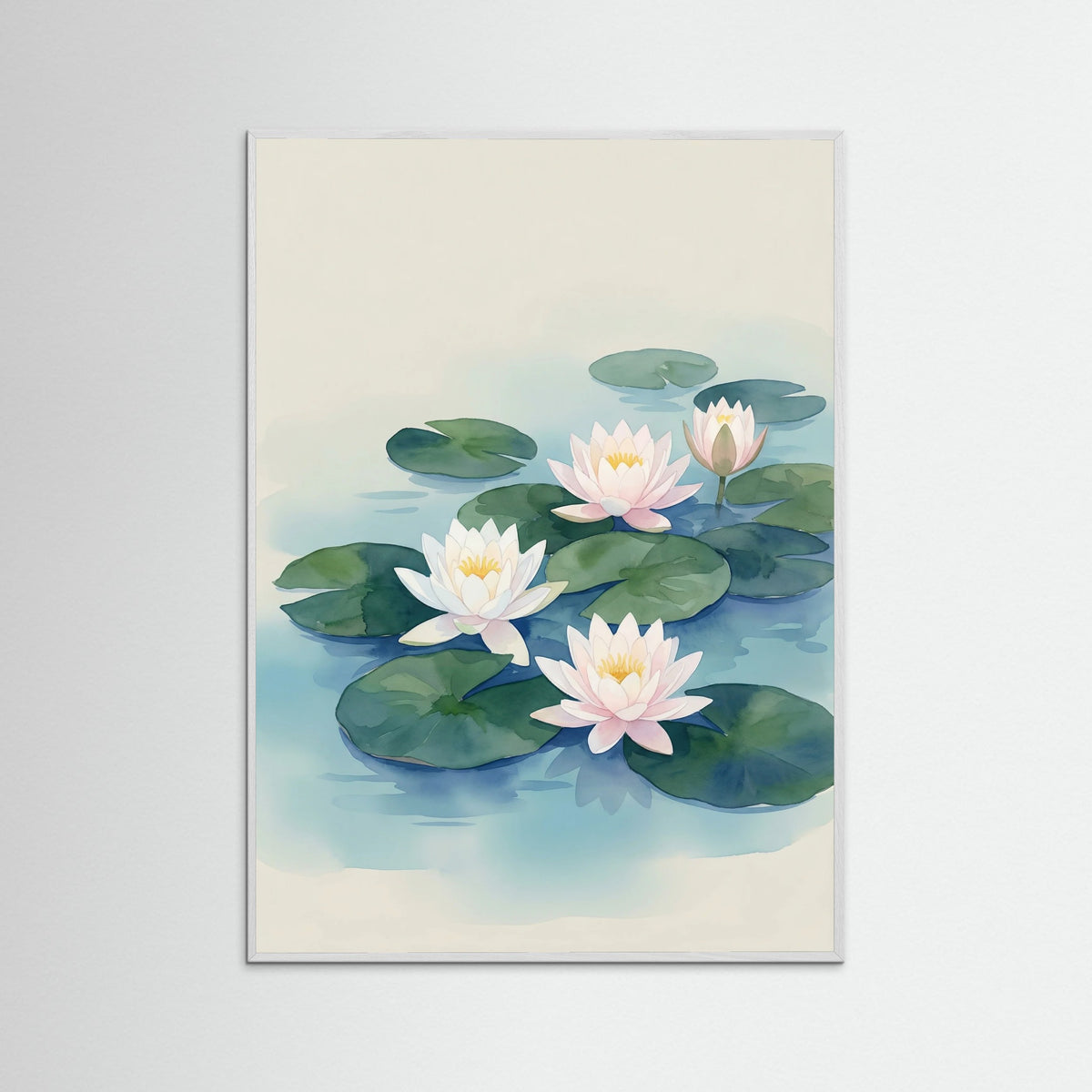 White Wood Azure Iris Bloom