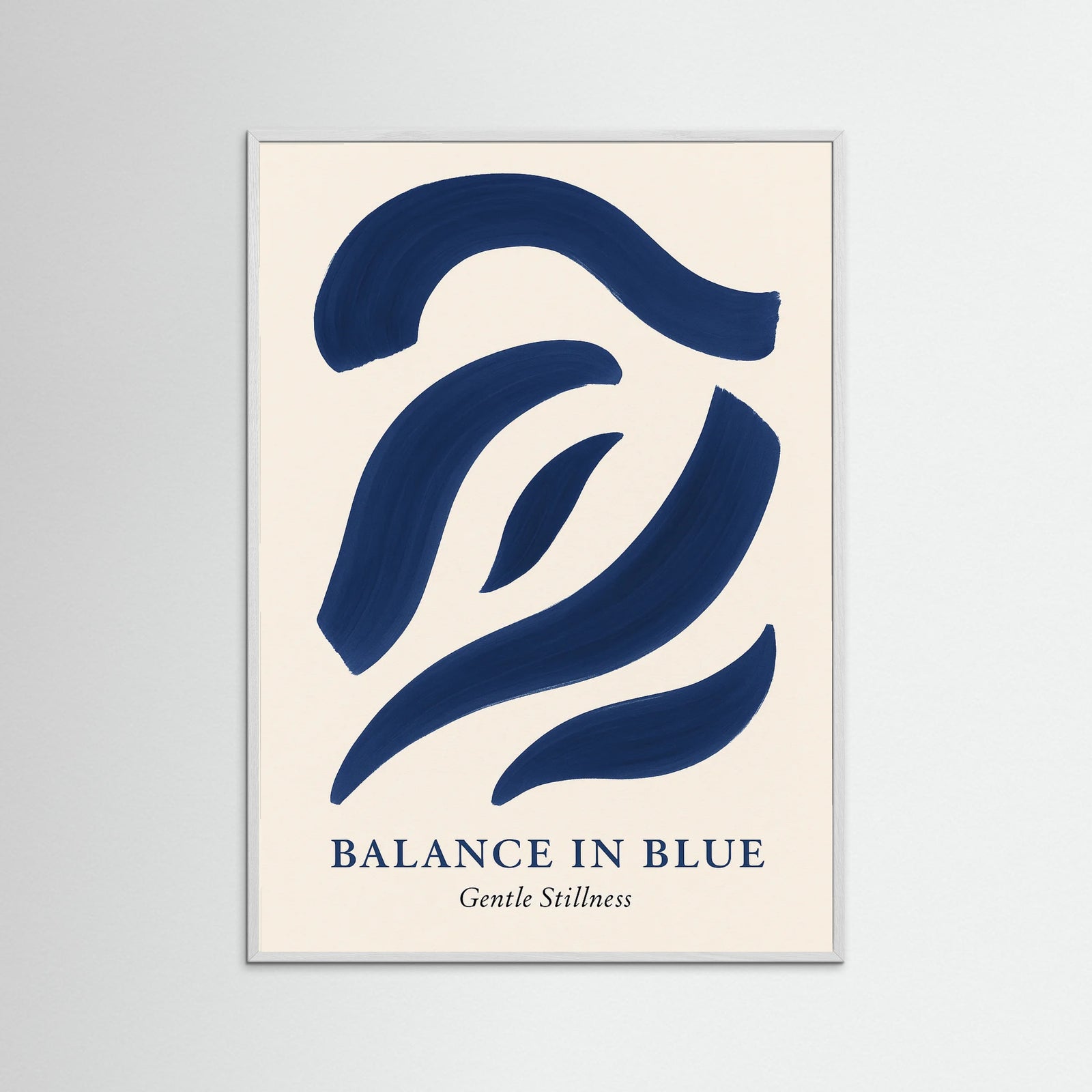 White Wood Balance in blue