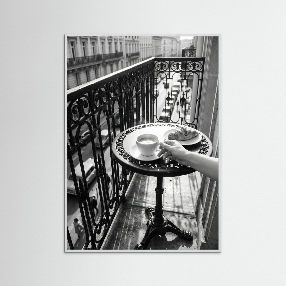 White Wood Balcony Serenity