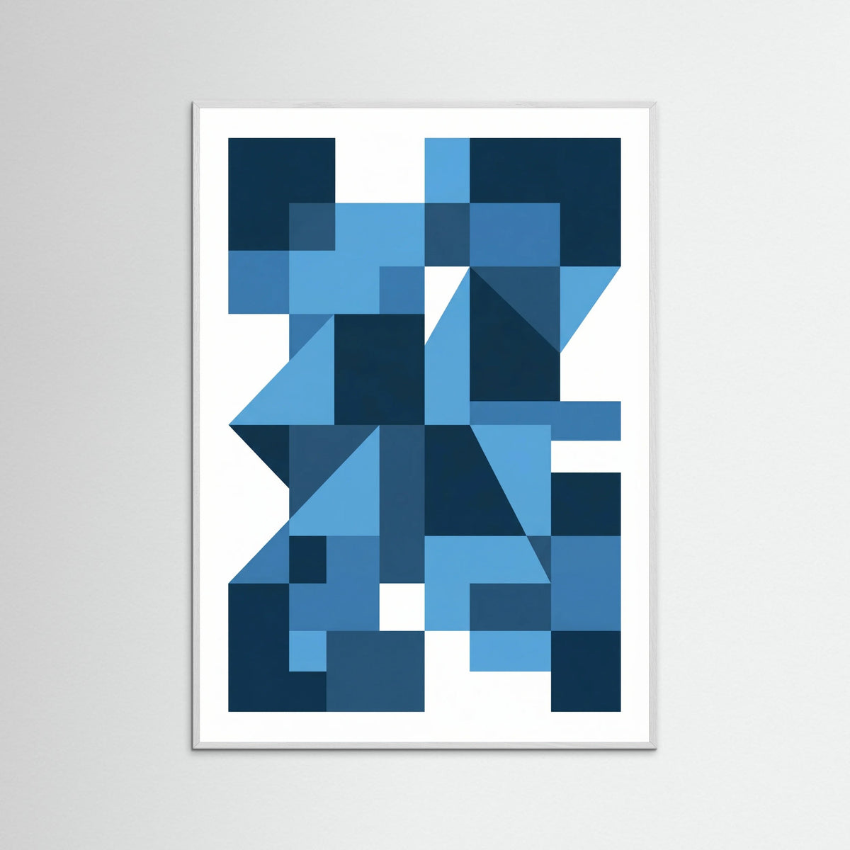 White Wood Bauhaus Blue Depths