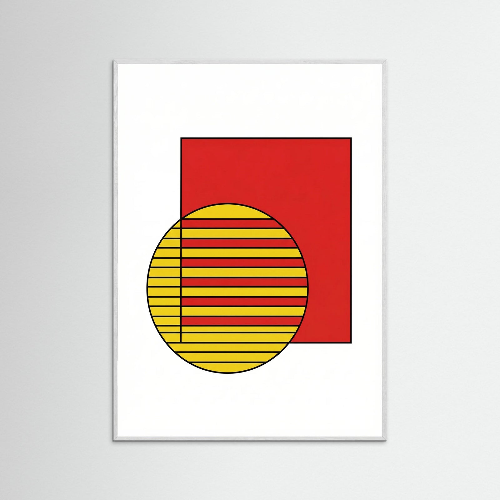 White Wood Bauhaus Blue Forms