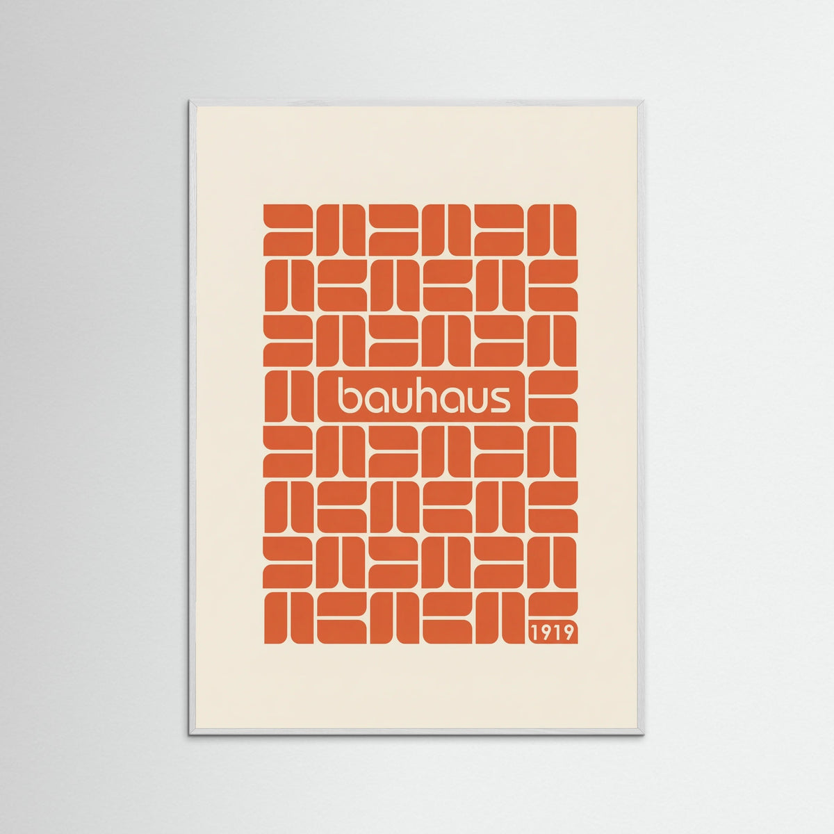 White Wood Bauhaus Grid Design