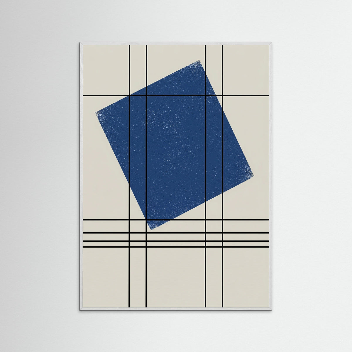 White Wood Bauhaus Sunburst Orange