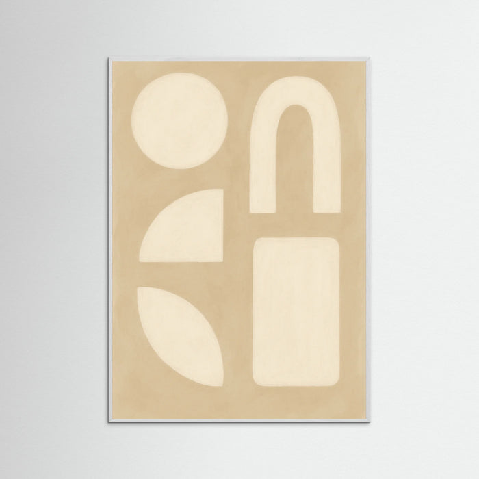White Wood Beige Swirls