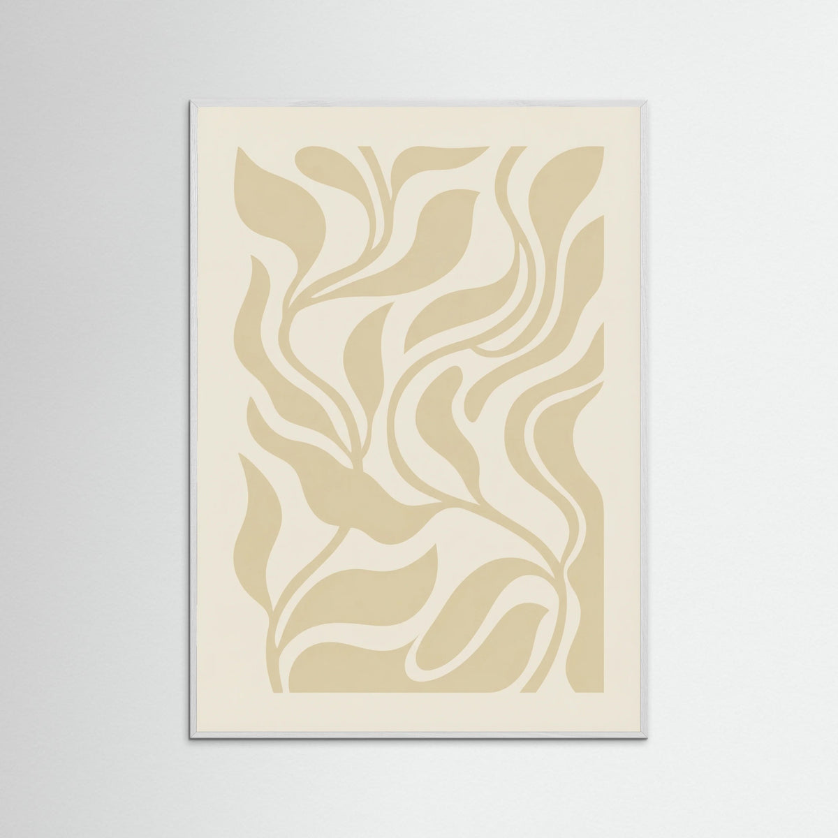 White Wood Biomorphic Cut outs