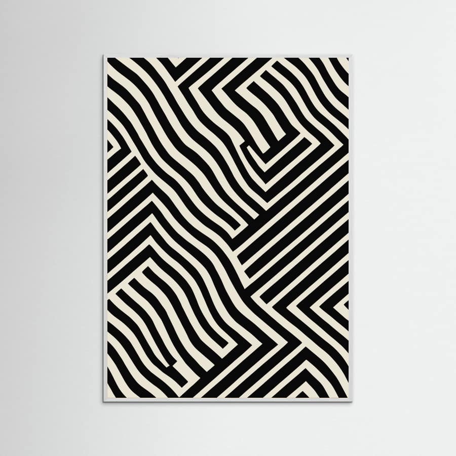 Black And White Poster – plakat og kunsttryk