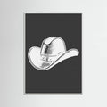 Black Cowboy Hat Poster – plakat og kunsttryk