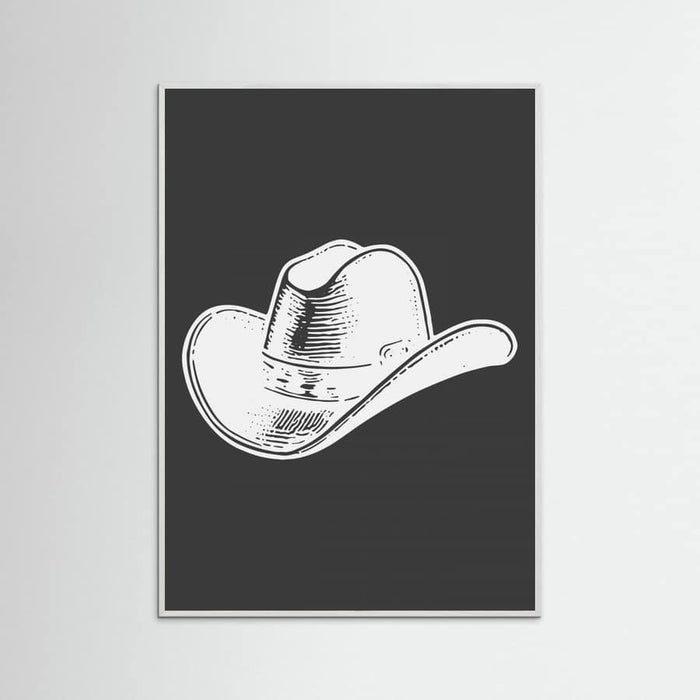 Black Cowboy Hat Poster – plakat og kunsttryk
