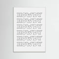 Black Howdy -juliste – juliste ja taidepainatus