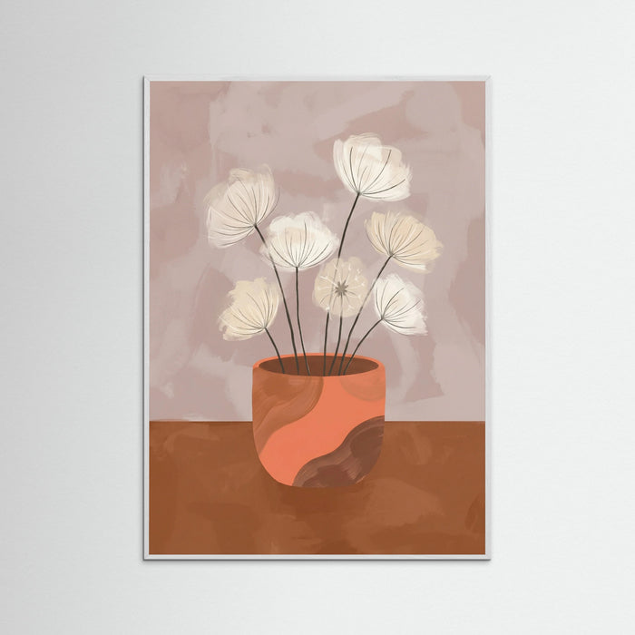 White Wood Blossom Vase