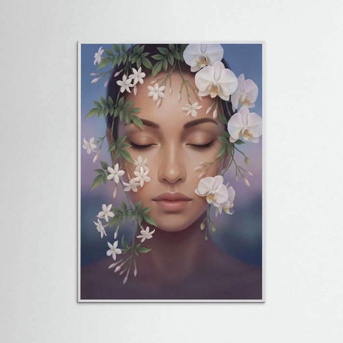 White Wood Blossom Veil