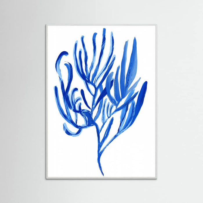 Blue Aquatic Plant Poster 4 – poster and art print