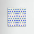 Poster Blue Crabs Nautical Pattern – poster e stampa artistica